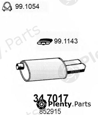  ASSO part 34.7017 (347017) End Silencer