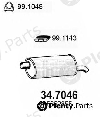  ASSO part 34.7046 (347046) End Silencer