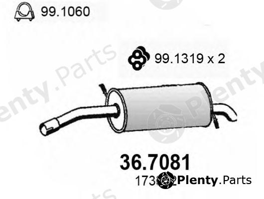  ASSO part 36.7081 (367081) End Silencer