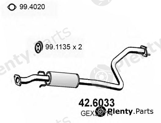  ASSO part 42.6033 (426033) Middle Silencer