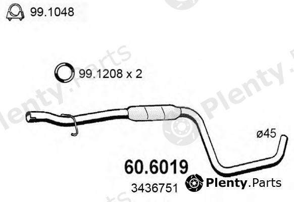  ASSO part 60.6019 (606019) Middle Silencer