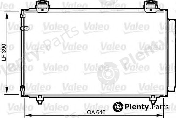  VALEO part 814208 Condenser, air conditioning