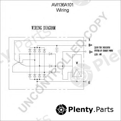  PRESTOLITE ELECTRIC part AVI136A101 Alternator