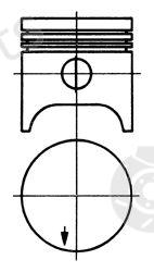  KOLBENSCHMIDT part 91315700 Piston