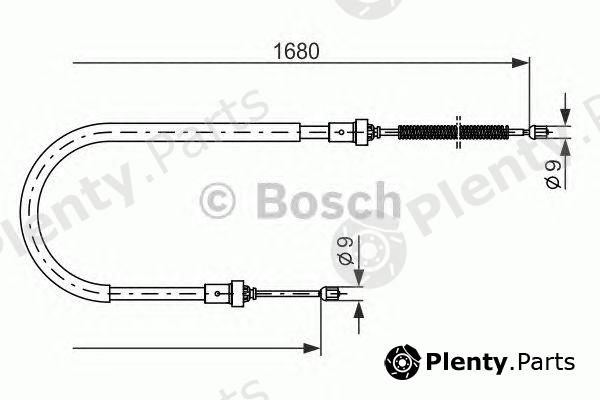  BOSCH part 1987477955 Cable, parking brake