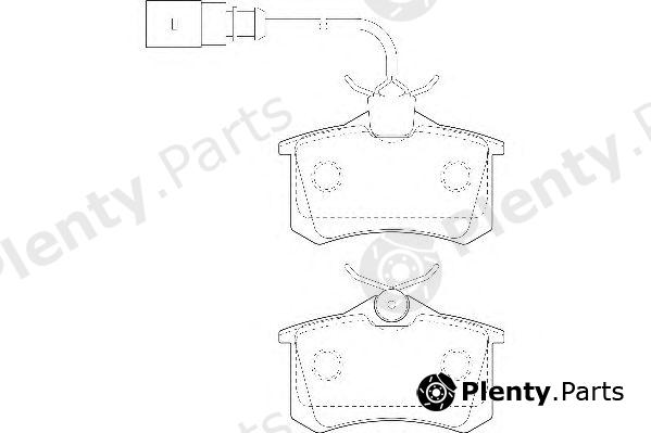  WAGNER part WBP20961E Brake Pad Set, disc brake