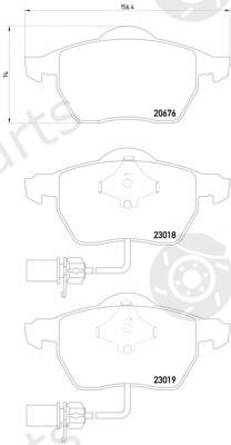  TEXTAR part 2301881 Brake Pad Set, disc brake