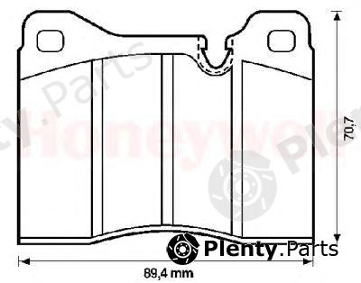  JURID part 571261J Brake Pad Set, disc brake
