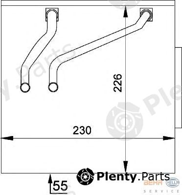  HELLA part 8FV351211-141 (8FV351211141) Evaporator, air conditioning