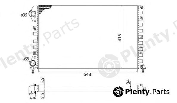  MAGNETI MARELLI part 350213179003 Radiator, engine cooling