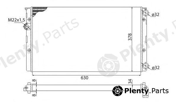  MAGNETI MARELLI part 350213809003 Radiator, engine cooling