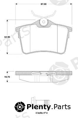  NK part 223748 Brake Pad Set, disc brake