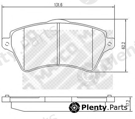  MAPCO part 6742 Brake Pad Set, disc brake