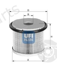  UFI part 26.690.00 (2669000) Fuel filter