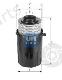  UFI part 27.231.00 (2723100) Air Filter