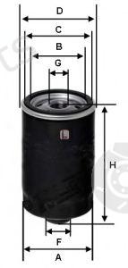  SOFIMA part S1563R Oil Filter