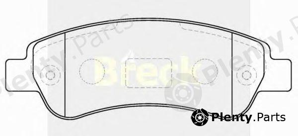  BRECK part 244650070300 Brake Pad Set, disc brake