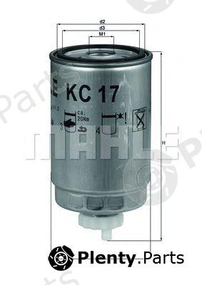  MAHLE ORIGINAL part KC17D Fuel filter