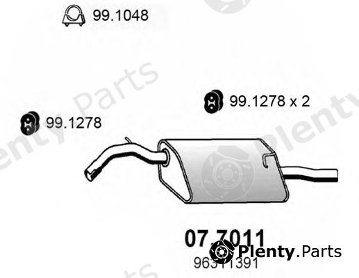  ASSO part 07.7011 (077011) End Silencer