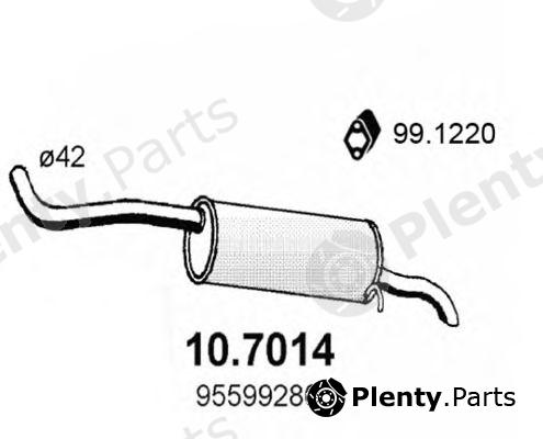  ASSO part 10.7014 (107014) End Silencer