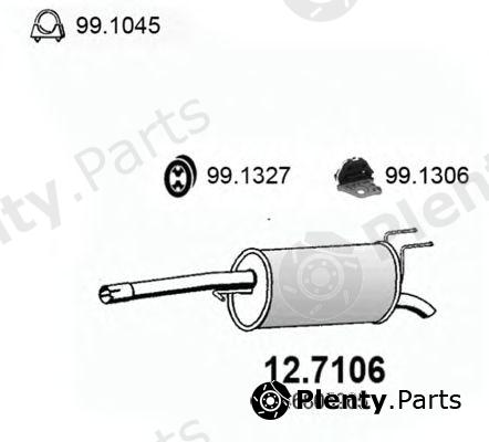  ASSO part 12.7106 (127106) End Silencer