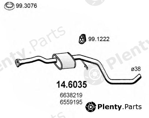  ASSO part 14.6035 (146035) Middle Silencer