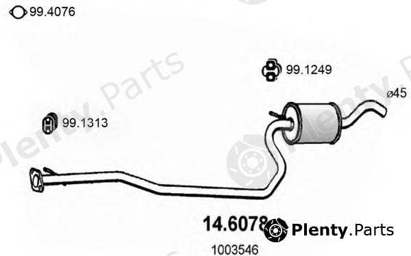  ASSO part 14.6078 (146078) Middle Silencer