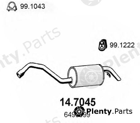  ASSO part 14.7045 (147045) End Silencer