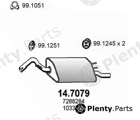  ASSO part 14.7079 (147079) End Silencer