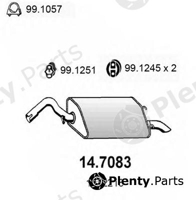  ASSO part 14.7083 (147083) End Silencer