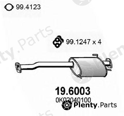  ASSO part 19.6003 (196003) Middle Silencer