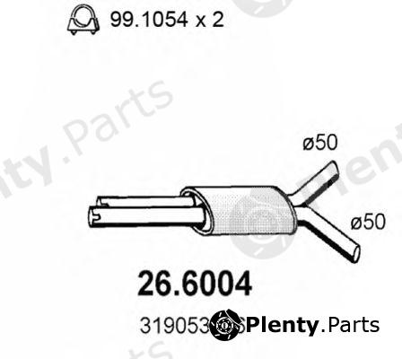  ASSO part 26.6004 (266004) Middle Silencer