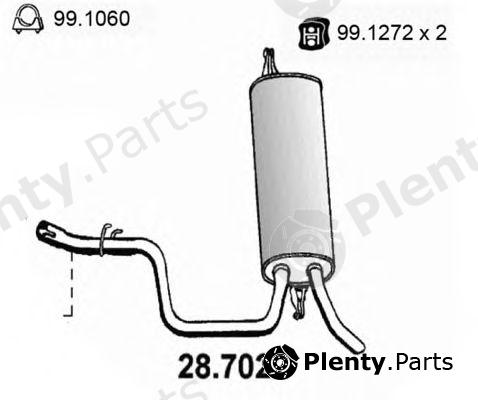  ASSO part 28.7022 (287022) End Silencer