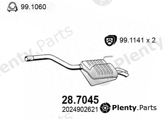  ASSO part 28.7045 (287045) End Silencer