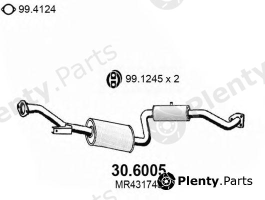  ASSO part 30.6005 (306005) Middle Silencer