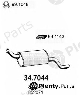  ASSO part 34.7044 (347044) End Silencer