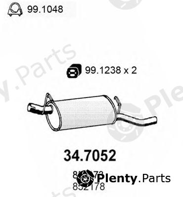  ASSO part 34.7052 (347052) End Silencer