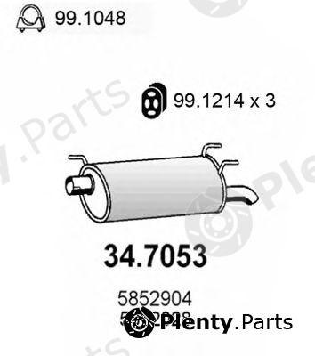  ASSO part 34.7053 (347053) End Silencer
