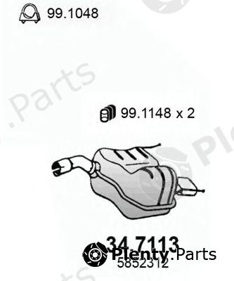  ASSO part 34.7113 (347113) End Silencer