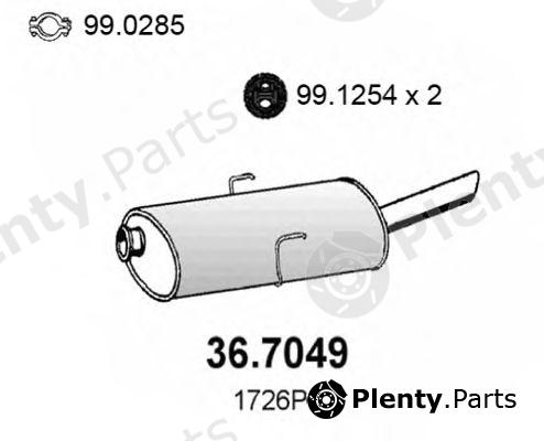  ASSO part 36.7049 (367049) End Silencer