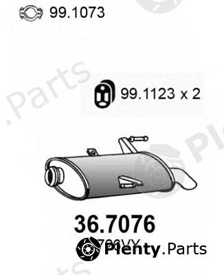  ASSO part 36.7076 (367076) End Silencer