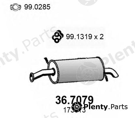  ASSO part 36.7079 (367079) End Silencer