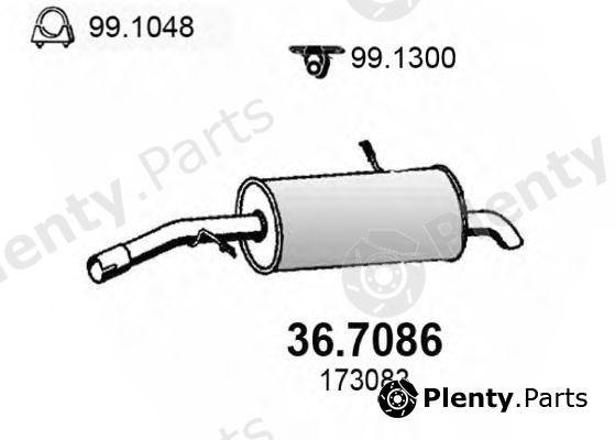  ASSO part 36.7086 (367086) End Silencer