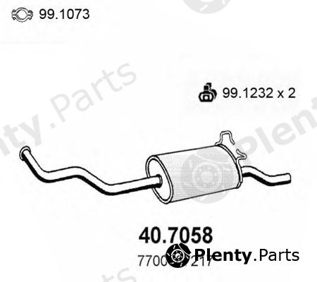  ASSO part 40.7058 (407058) End Silencer