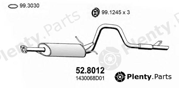  ASSO part 52.8012 (528012) Middle-/End Silencer
