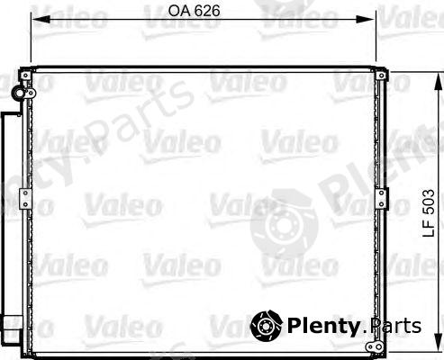  VALEO part 814236 Condenser, air conditioning