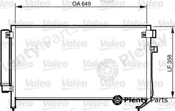  VALEO part 814312 Condenser, air conditioning