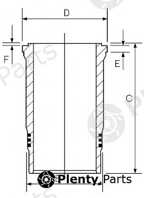  GOETZE part 14-450630-00 (1445063000) Cylinder Sleeve