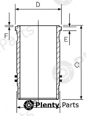  GOETZE part 14-450160-00 (1445016000) Cylinder Sleeve