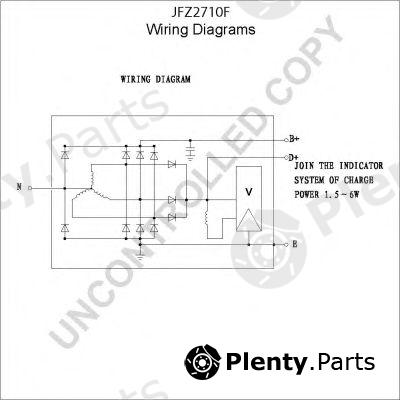  PRESTOLITE ELECTRIC part JFZ2710F Alternator